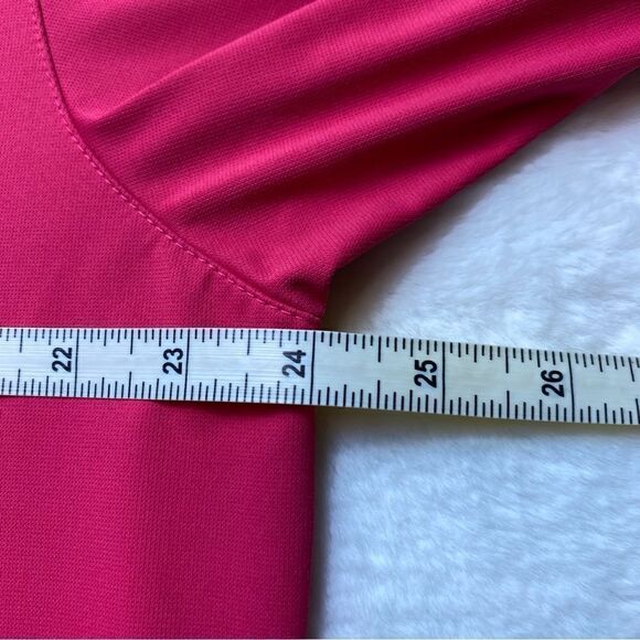 Nike Dri Fit Tiger Woods Collection Deep Pink Polo Shirt Size Large - Picture 10 of 12